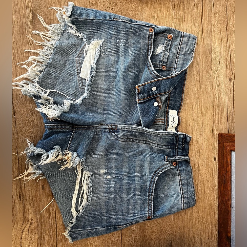 Jessica Simpson Blue Jean Shorts